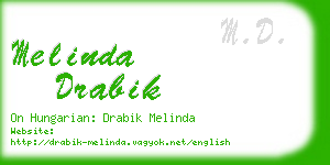 melinda drabik business card